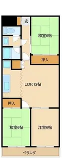 トミタビル四軒家【203号室】の間取り