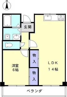 ブラウンハウス【7階】の間取り