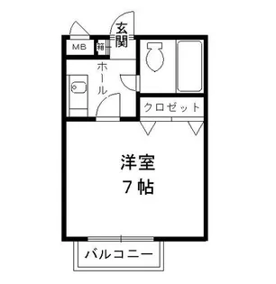 ファロス【206号室】の間取り
