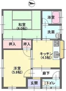 大阪府大東市錦町【一戸建】の間取り