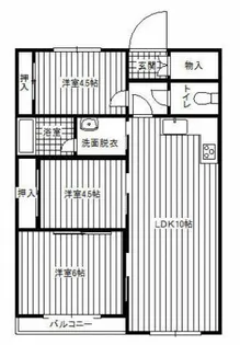 財形第18中島五番街コーポ【305号室】の間取り