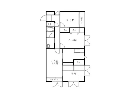 アーバンコート西台【202号室】の間取り