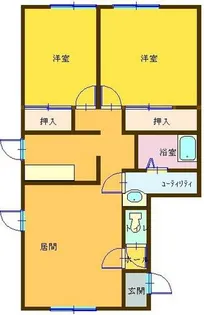オーガストⅠ【201号室】の間取り
