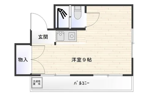 ハートイン野並【3号室】の間取り