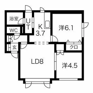 サンハイツ【201号室】の間取り