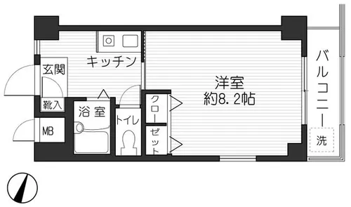 泉壱番館【1階】の間取り
