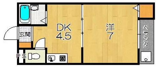 クィーンズコートY棟【2階】の間取り