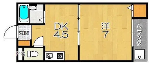 クィーンズコートY棟【2階】の間取り