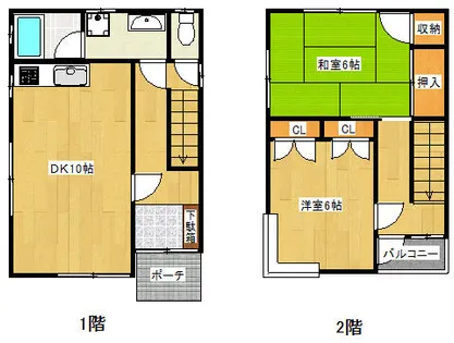 福岡県北九州市八幡東区西丸山町【一戸建】の間取り