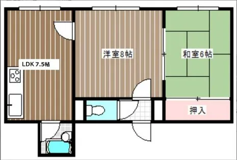 コンツェルト発寒Ⅰ【2階】の間取り