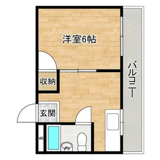 シャルム枝光【305号室】の間取り