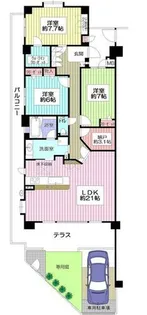 エールグラン千里丘オープンヒルズA棟【1階】の間取り