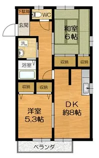 ハイツ平和台【2階】の間取り