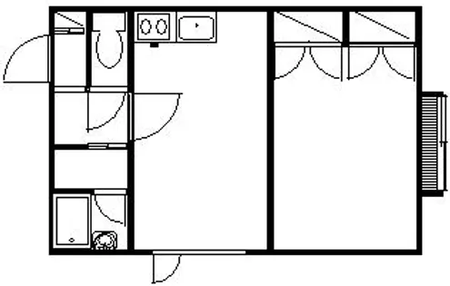 ヒラマビルディンス【201号室】の間取り