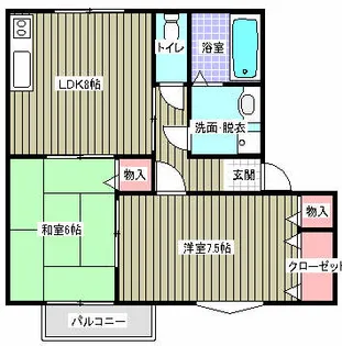 ペルラハウス【2階】の間取り