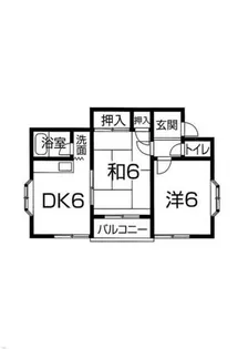 ハイム新在家【201号室】の間取り