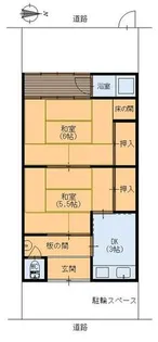 京都府京都市伏見区向島津田町【一戸建】の間取り