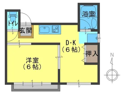 勝ハイツ【201号室】の間取り