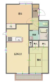 ガーデンハイツ北井【B201号室】の間取り