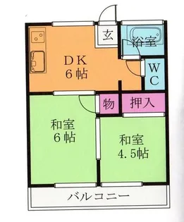 福岡県久留米市国分町【アパート】の間取り
