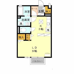 リビングタウン古坂弐番館【1階】の間取り