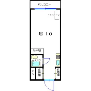 しんたくハイツ南大通S【603号室】の間取り