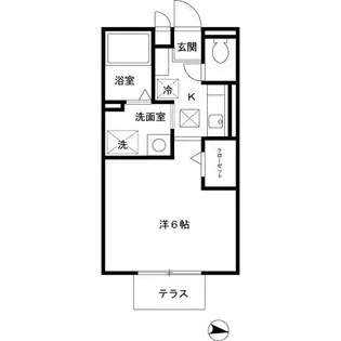 大阪府箕面市如意谷2丁目【マンション】の間取り