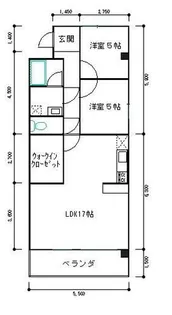 ハイライズナリタ【4階】の間取り