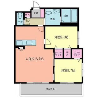 ポルトヴェーラ門司港【5階】の間取り