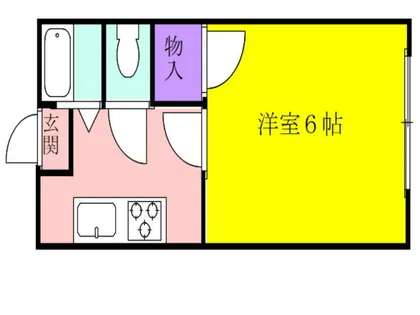 コーポ八坂野【2階】の間取り