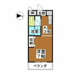 アネックスシオガマ【3階】の間取り