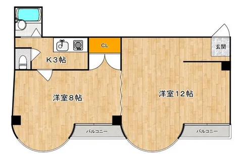 エイデンビル【3階】の間取り