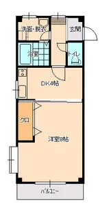 ピュアセントT1【1階】の間取り