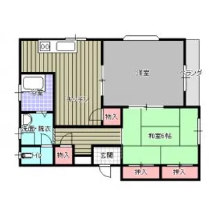 田中ハイツ【301号室】の間取り