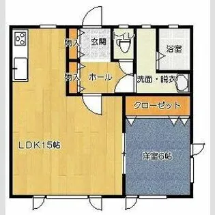 セジュール弐番館【2階】の間取り