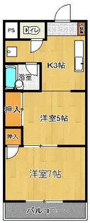 アドバンス弐番館【3階】の間取り