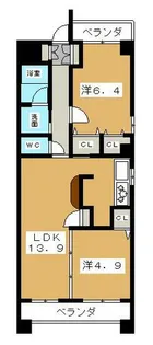 SK BUILDING-1【7階】の間取り