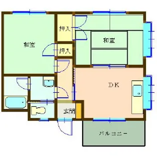 古賀ビル【402号室】の間取り