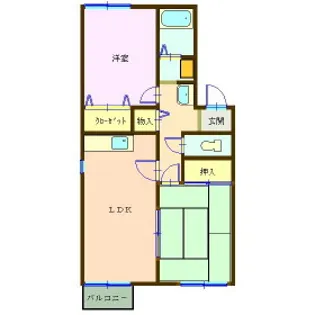 トゥインハイツ【202号室】の間取り