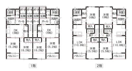 CASA‘S M【2階】の間取り