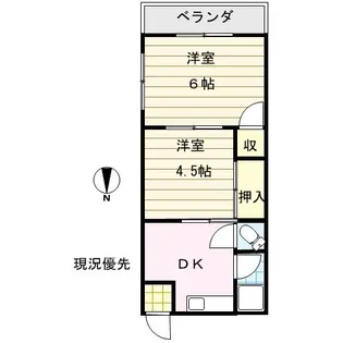ラ・エスペランサ B棟【201号室】の間取り