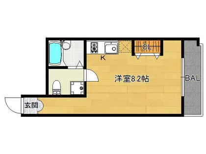 グレース中久世【3階】の間取り