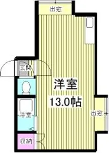 エクセル豊平【1号室】の間取り