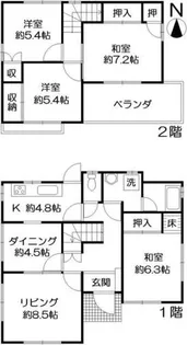 愛知県瀬戸市北松山町2丁目【一戸建】の間取り