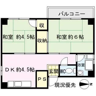コーポ清和【301号室】の間取り