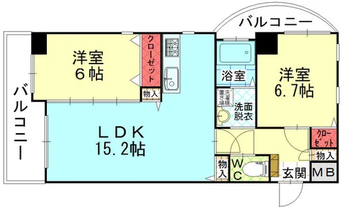 サンシャインIV【6階】の間取り