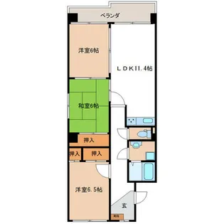 愛知県名古屋市名東区勢子坊1丁目【マンション】の間取り