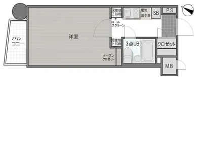 ロマネスク警固【2階】の間取り