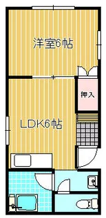 オモトビル【301号室】の間取り