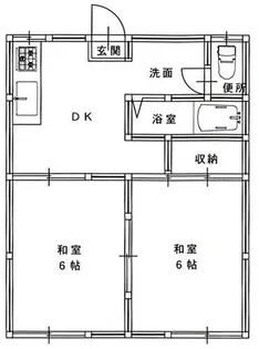 京都府舞鶴市字七日市【アパート】の間取り
